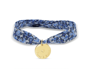bracelet liberty avec médaillon gravé